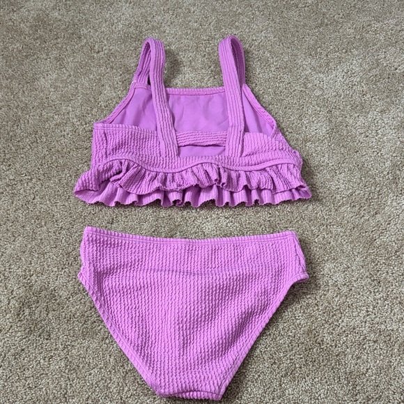 Pink Ruffle Two-Piece Kids Bikini - Picture 3 of 3